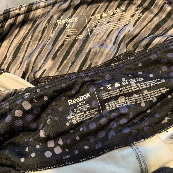 Like new LOT Reebok gym leggings tights Size s capri style small pants - Picture 2 of 3